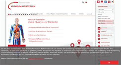 Desktop Screenshot of klinikum-westfalen.de